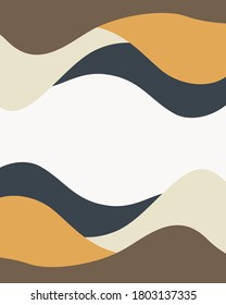Colorful abstract backround with landscape. Geometric mountain landscape with place for text in the center. Modern dinamic vector design