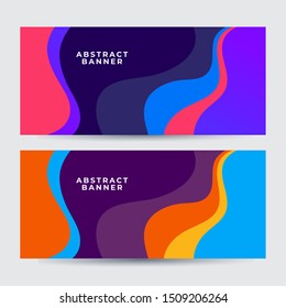 colorful abstract banner and background 