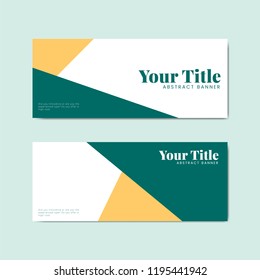 Colorful and abstract banner design templates