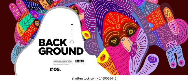 Colorful Abstract Banner Template with Dummy Text for Web Design, Landing page, and Print Material.
