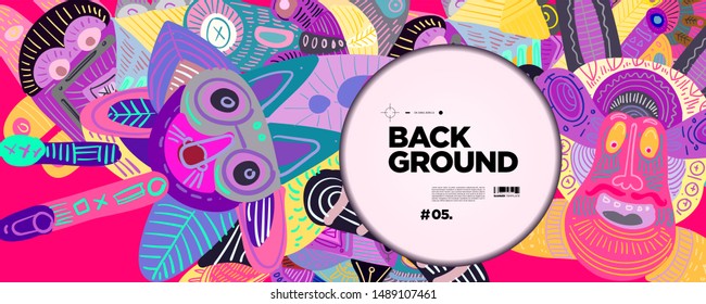 Colorful Abstract Banner Template Dummy Text Stock Vector (Royalty Free ...