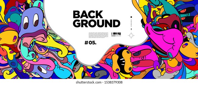 Colorful Abstract Banner Template with Dummy Text for Web Design, Landing page, and Print Material.