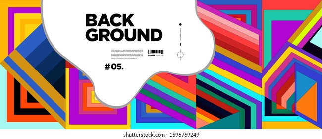 Colorful Abstract Banner Template with Dummy Text for Web Design, Landing page, social media story, and Print Material.
