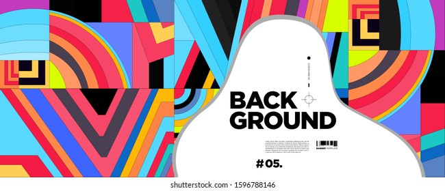 Colorful Abstract Banner Template with Dummy Text for Web Design, Landing page, social media story, and Print Material.
