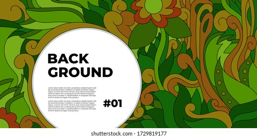 Colorful Abstract Banner Template with Dummy Text for Web Design, Landing page, and Print Material.
