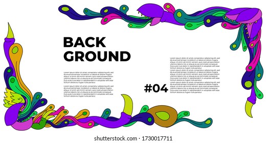 Colorful Abstract Banner Template with Dummy Text for Web Design, Landing page, and Print Material.