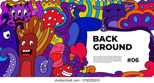 Colorful Abstract Banner Template with Dummy Text for Web Design, Landing page, and Print Material.