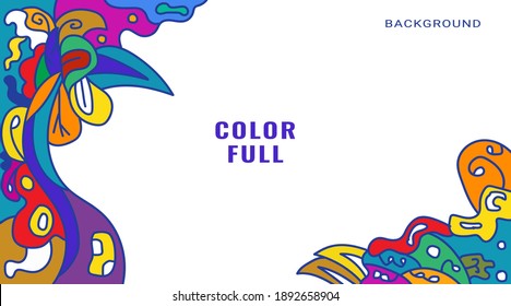 Colorful Abstract Banner Template with Dummy Text for Web Design, Landing page, and Print Material.