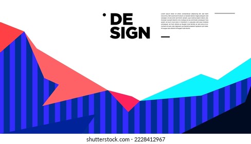 Colorful Abstract Banner Template with Dummy Text for Web Design, Landing page, social media story, and Print Material