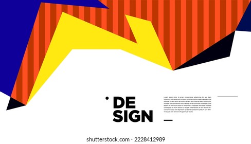 Colorful Abstract Banner Template with Dummy Text for Web Design, Landing page, social media story, and Print Material