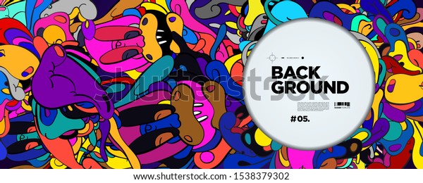 Colorful Abstract Banner Template Dummy Text Stock Vector (Royalty Free ...