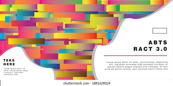 Colorful Abstract Banner Template modern with Dummy Text for Web Design, Landing page, poster, wall decoration, background, postcard, flyer or brochure cover design, and Print Material. Vector EPS10.