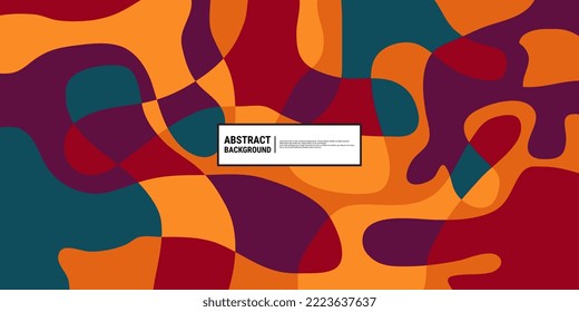 Colorful Abstract Banner Template for Web Design Landing Pages and Printables. Eps10 Vector