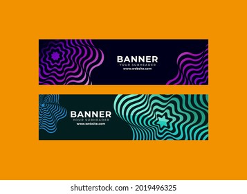 Colorful Abstract Banner Vector Design