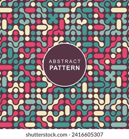 Colorful abstract blob pattern background. Cute pattern flat design