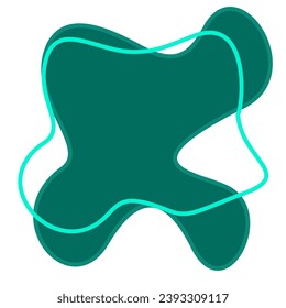 Colorful Abstract Blob Shapes for Background Decoration