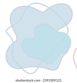 Colorful Abstract Blob Shapes for Background Decoration