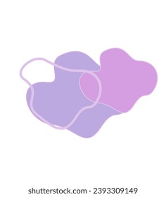 Formas de blobs abstractas de colores para la decoración de fondo