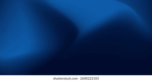 Colorful abstract blue background ,Blue curve design smooth shape by blue color with blurred line blue dark
