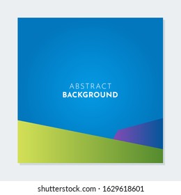 Colorful abstract blue gradient background template. Simple and clean geometric background.Suitable for brochure, flyer, and business promotion purpose