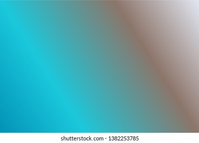 Colorful abstract blur gradient background with Misty Blue, Taupe, Turquoise and Teal colors. Soft blurred backdrop. Defocused vector illustration template for your graphic design, banner, web