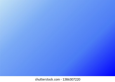 Colorful abstract blur gradient background with Blue, Blue Grotto, Cornflower, Baby Blue colors. Soft blurred backdrop. Defocused vector illustration template for your graphic design, banner, web