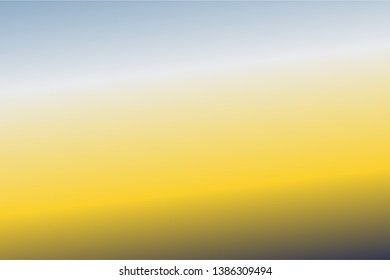 Colorful abstract blur gradient background with Blue, Gray Pewter, Yellow, Dark Blue colors. Soft blurred backdrop. Defocused vector illustration template for your graphic design, banner, web