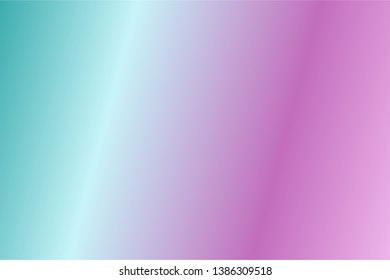 Colorful abstract blur gradient background with Blue, Green, Turquoise, Orchid Lilac colors. Soft blurred backdrop. Defocused vector illustration template for your graphic design, banner, web