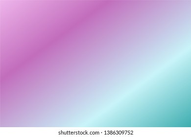 Colorful abstract blur gradient background with Blue, Green, Turquoise, Orchid Lilac colors. Soft blurred backdrop. Defocused vector illustration template for your graphic design, banner, web