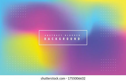 Resumen de fondo de malla de gradiente borroso. Colorida plantilla de banner suave. Ilustración vectorial de color suave fácil de editar