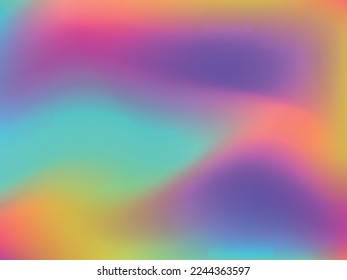 Colorful abstract blurred gradient mesh in retro style. Colorful vector illustration. Vector digital art design. Creative concept design. Abstract colorful liquid background.