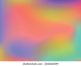 Colorful abstract blurred gradient mesh in retro style. Colorful vector illustration. Vector digital art design. Creative concept design. Abstract colorful liquid background.