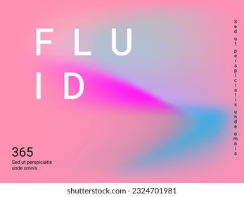 Colorful abstract blurred gradient mesh in retro style. Colorful vector illustration. Vector digital art design. Creative concept design. Abstract colorful liquid background.