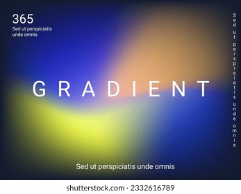 Colorful abstract blurred gradient mesh in retro style. Colorful vector illustration. Vector digital art design. Creative concept design. Abstract colorful liquid background.