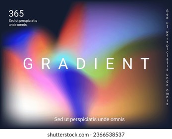 Colorful abstract blurred gradient mesh in retro style. Colorful vector illustration. Vector digital art design. Creative concept design. Abstract colorful liquid background.