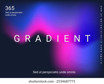 Malha de gradiente borrada abstrata colorida em estilo retrô. Ilustração vetorial colorida. Projeto de arte digital vetorial. Design de conceito criativo. Fundo líquido colorido abstrato.