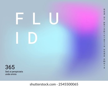 Malla de gradiente borrosa abstracta colorida en estilo retro. Ilustración vectorial colorida. Vector de diseño de arte digital. Diseño de concepto creativo. Fondo líquido colorido Abstractas.