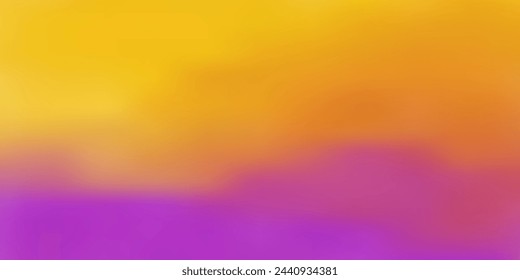 Colorful Abstract Blurry Painted Surface - Yellow, Brown and Purple Wide Scale Gradient Background, Creative Design Template - Illustration in Freely Editable Vector Format