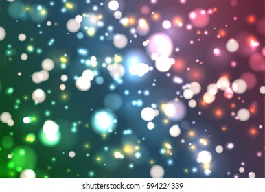 Colorful abstract bokeh background, vector illustration