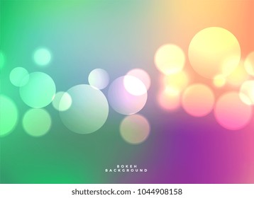colorful abstract bokeh lights background