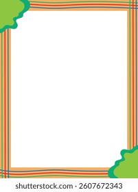 Colorful Abstract Border Frames, Children and Education Photo Frames