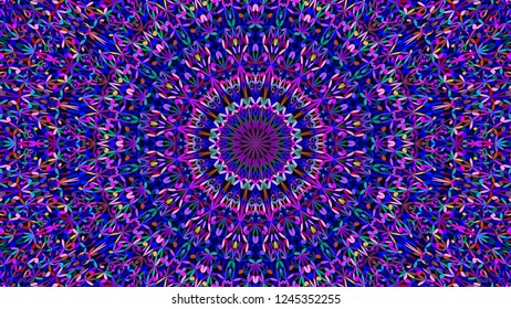 Colorful abstract botanical garden mandala pattern ornament wallpaper - tribal vector graphic