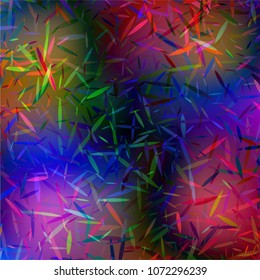 Colorful abstract bright multicolored background with small particles. Decorative design texture. Vector illustration. Festive overlay.