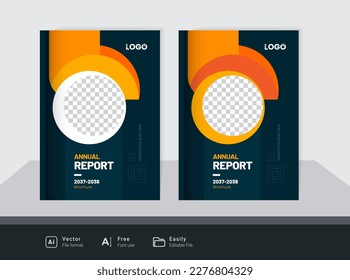 Colorful abstract brochure cover design template for multipurpose use layout theme modern and creative concept