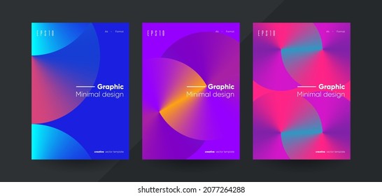 Colorful abstract brochure cover templates. Vector illustration.