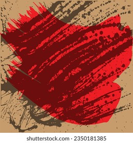 Illustration abstraite de coups de brosse colorés, arrière-plan 