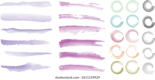 Colorful abstract brush stroke painting illustration. Modern paint line background in fun summer color. Messy graffiti sketch, freehand rough hand drawn texture.