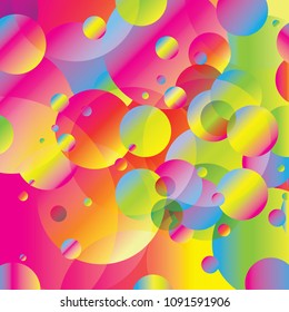 Colorful Abstract Bubbles Background