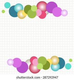 Colorful Abstract Bubbles, Transparent Bubbles Background