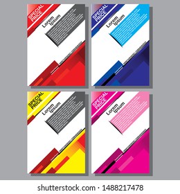 Colorful Abstract business brochure Vector